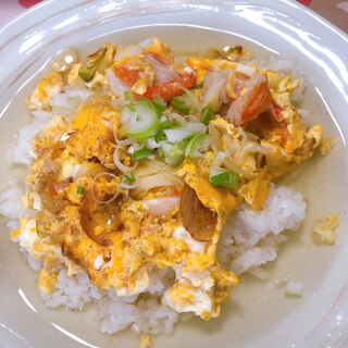 カニカマと玉子の天津飯